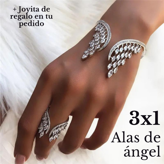 Pulsera + Joyita sorpresa + Anillo alas de angel |3X1 OFERTA FLASH