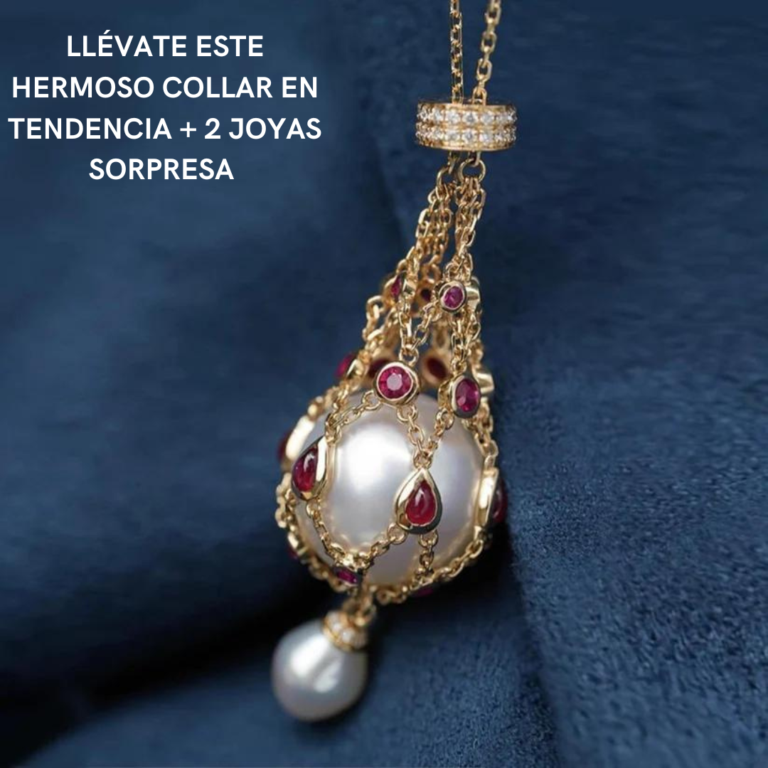 Oferta 3x1 |Collar "Perla de agua dulce" + 2 JOYAS SORPRESAS GRATIS